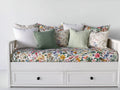 Sofás cama sofá cama convertible 200x90x85 cm color blanco con 2 cajones de almacenamiento para salón estilo clásico